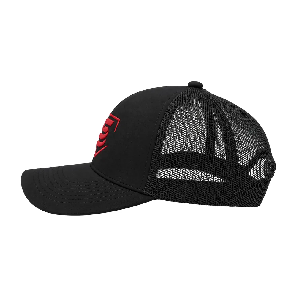 Black Flame Trucker Snapback, view 2
