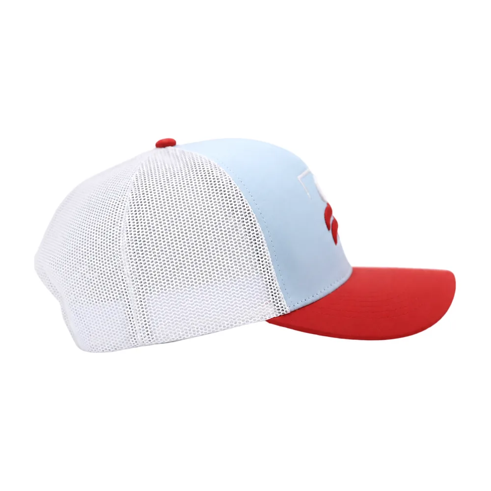 Carolina-ish Blue Trucker Snapback, view 3