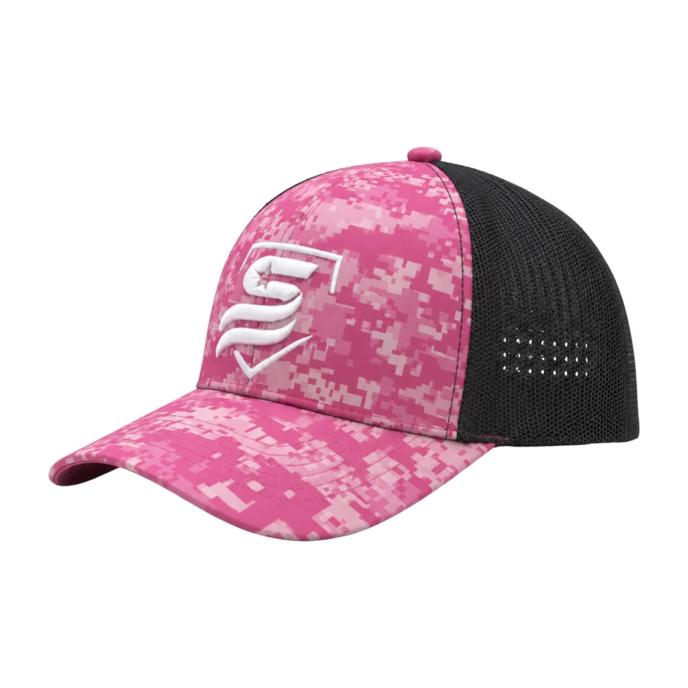 Pink Digital Camo Snapback, view 1