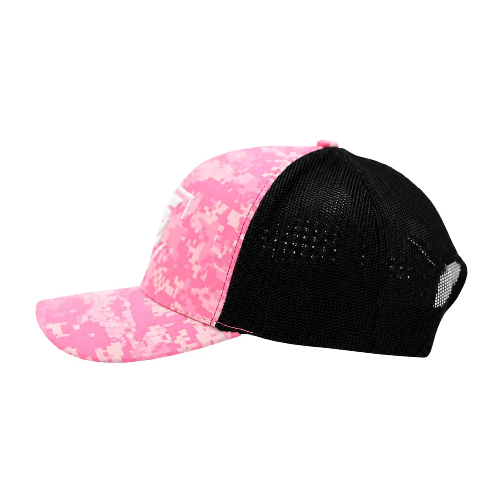 Pink Digital Camo Snapback, view 2